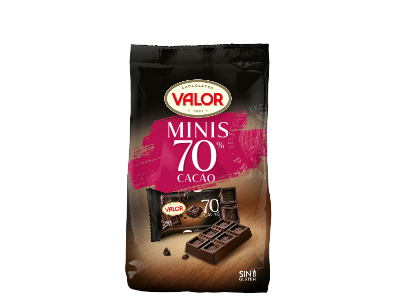 Minitabletas 70% cacao – Novum