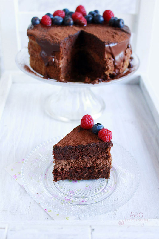 Naked chocolat cake
