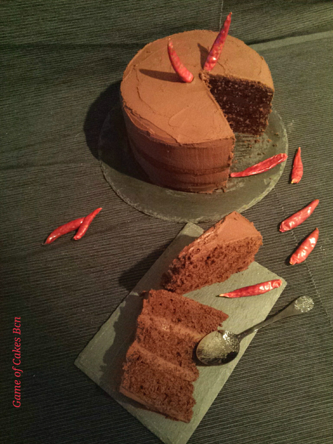 Pastel «diabólico» de chocolate (Devil’s food Cake con guindilla)
