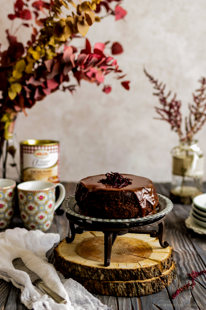 Tarta de chocolate y remolacha (sin harina)