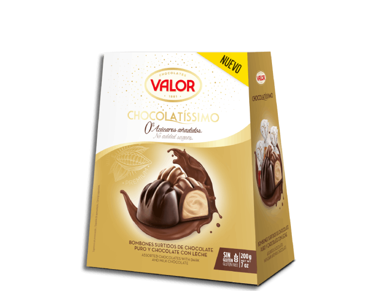 Chocolatíssimo Selección Oro. 0% Azúcares Añadidos