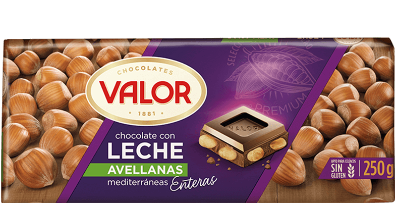 Chocolate con Leche y Avellanas