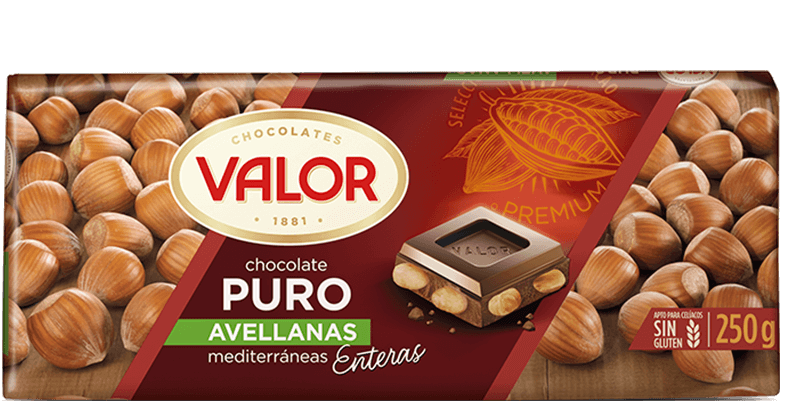 Chocolate Puro con Avellanas