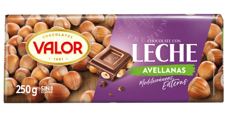 Chocolate con Leche y Avellanas