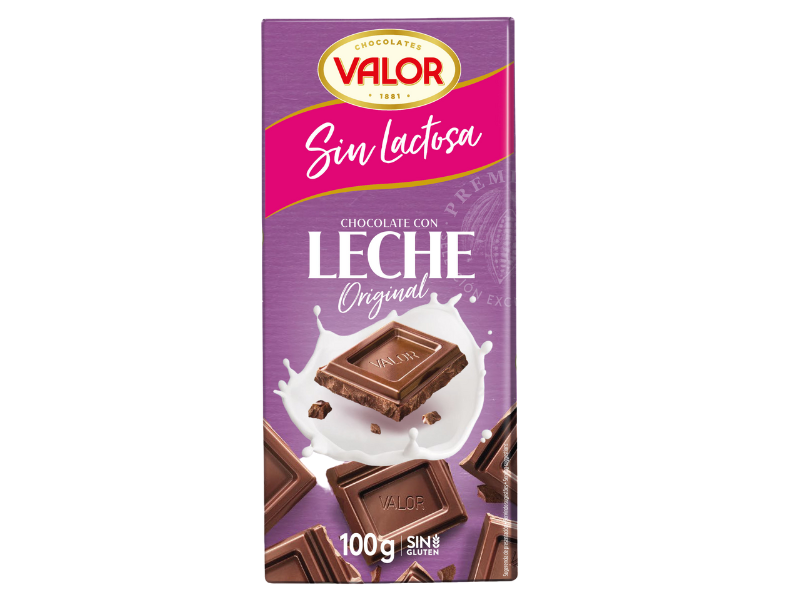 Tableta chocolate Valor negro 82% con almendra 250g