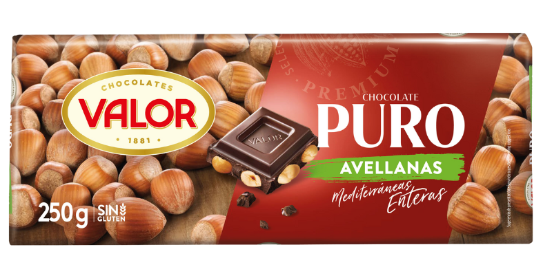 Chocolate Puro con Avellanas