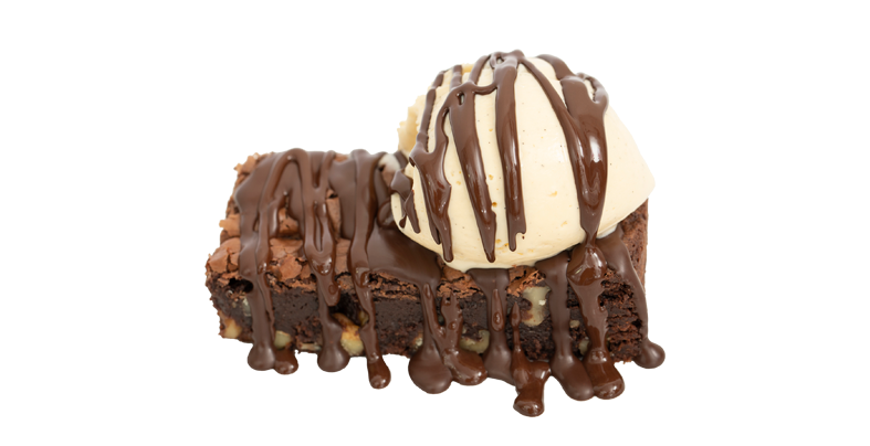 Valor Brownie with Ice Cream