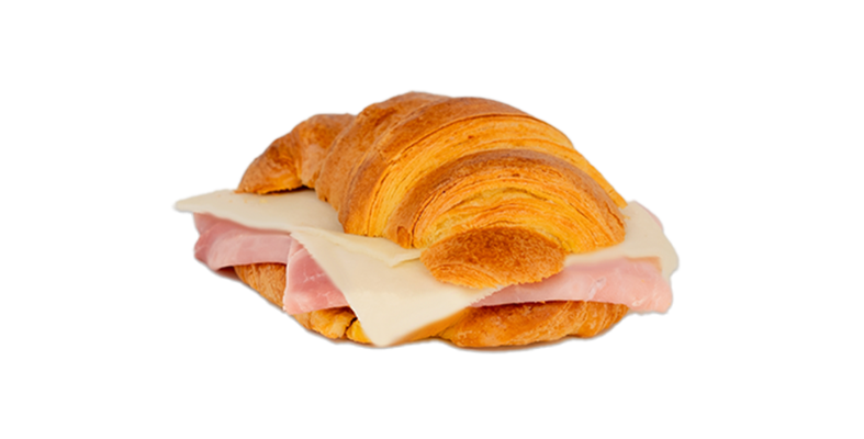 Croissant with Ham and Cheese