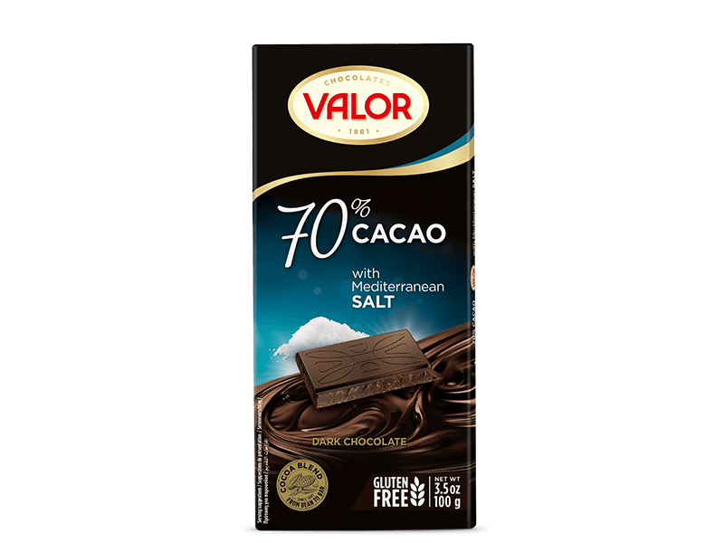 70% Dark Chocolate with Mediterranean Salt 100g