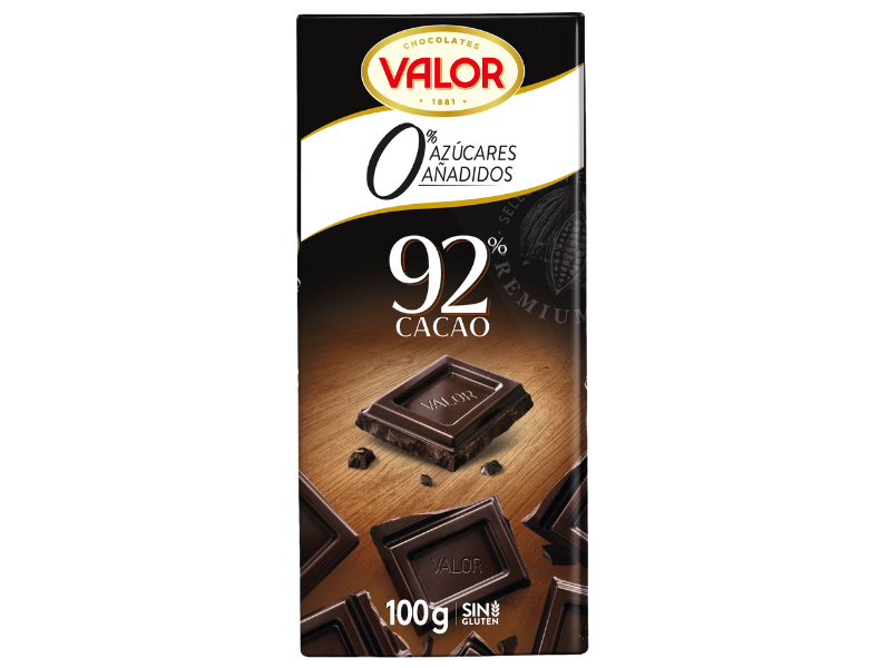 Chocolate valor 92 % (170 g