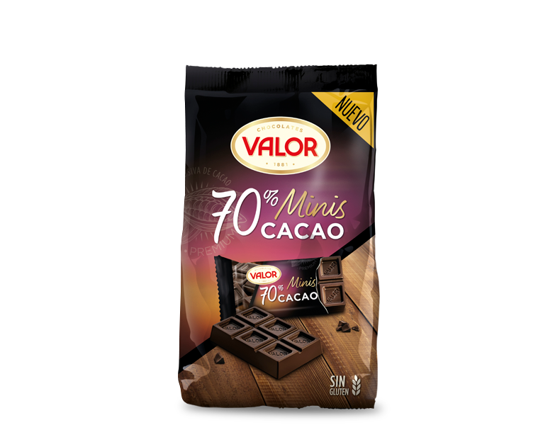 Minitabletas Chocolate Negro 70%