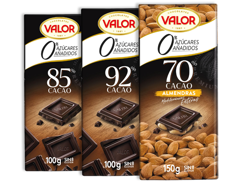 Comprar productos saludables Chocolate Valor Choc. Puro 52% 100 Gr. Envíos  a todo el Paraguay