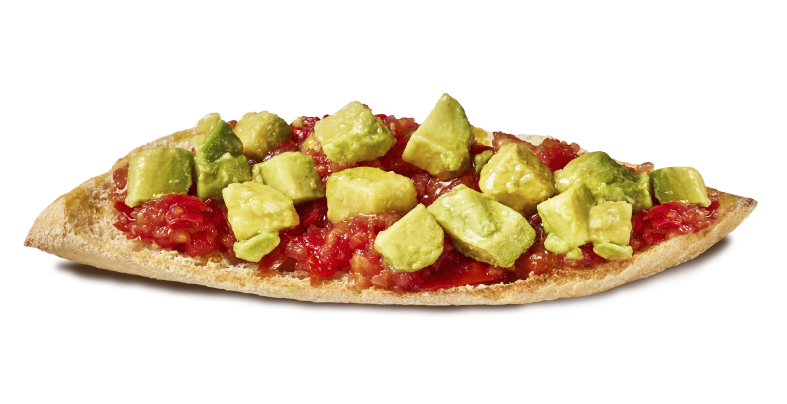 TOSTADA DE AGUACATE Y TOMATE