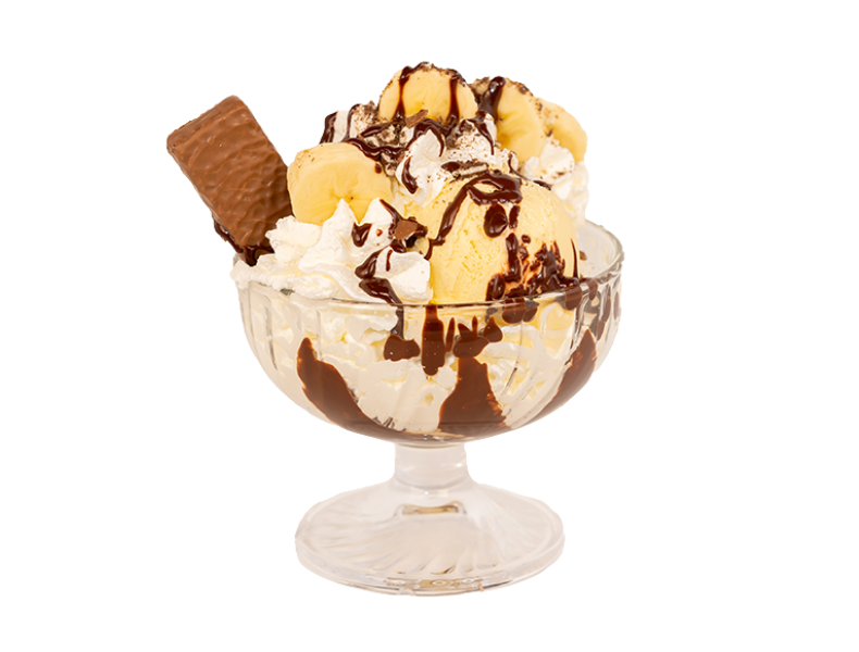 CARAMEL AND BANANA CUP