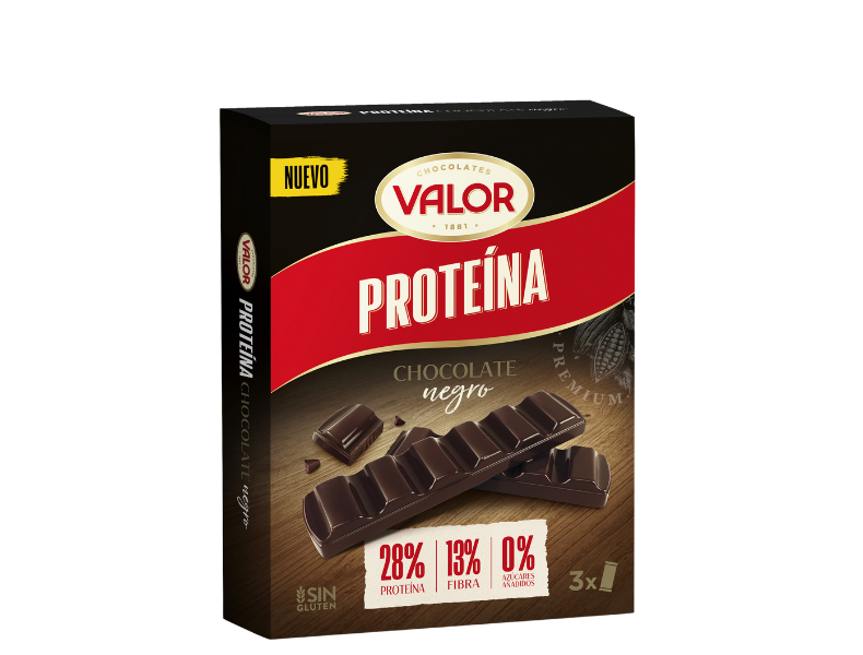 Impulse bar dark chocolate with protein. 0% added sugars