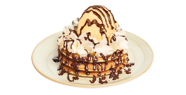 PANCAKES WITH ICE CREAM